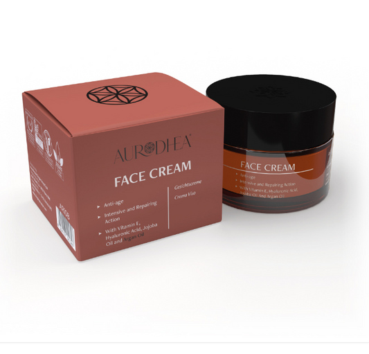 Crème Visage Avec Huile D'argan Et Acide Hyaluronique - 50 Ml