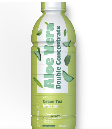 ALOE VERA jus et pulpe avec Thé Vert - 675 ml