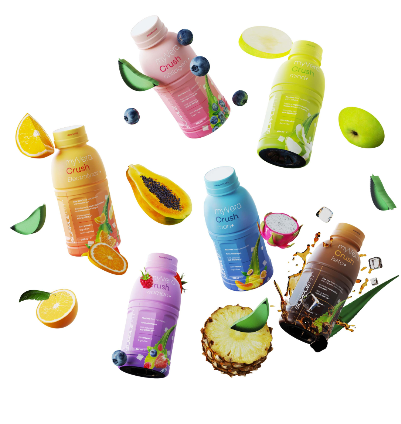 MYVERA CRUSH Mind + | Complément alimentaire en bouteille unidose de 285 ml