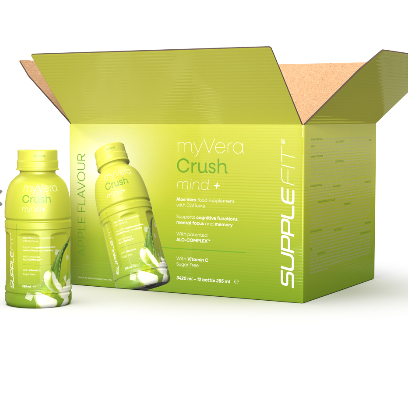 MYVERA CRUSH Mind + | Complément alimentaire en bouteille unidose de 285 ml