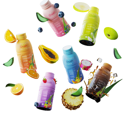 MYVERA CRUSH Woman + | Complément alimentaire en bouteille unidose de 285 ml